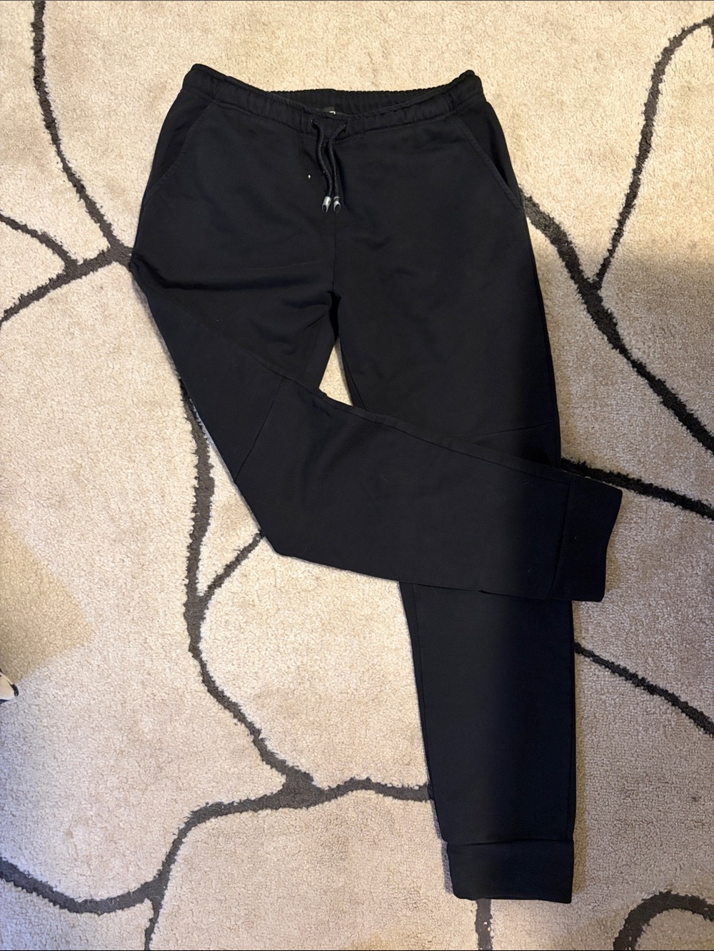 Fendi Black Elastic Waist Jogger Trousers